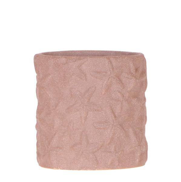 Sternchen Fisch Dekotopf Sand Ø9cm – Blumentopf mit Seestern-Motiv – dekorativer Pflanzentopf für Zimmerpflanzen