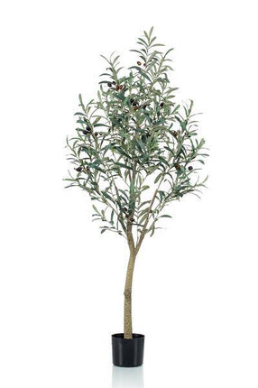 Kunstpflanze Olea europaea – Olivenbaum – 140cm – pflegeleicht – dekorativer Kunstbaum für Zuhause & Büro