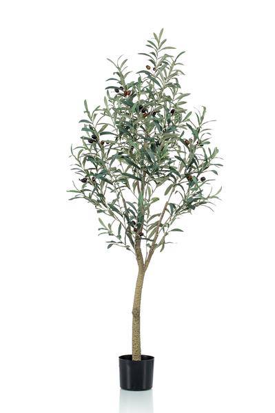 Kunstpflanze Olea europaea – Olivenbaum – 140cm – pflegeleicht – dekorativer Kunstbaum für Zuhause & Büro