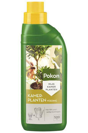 Pokon Zimmerpflanzenfutter – Flüssigdünger für Zimmerpflanzen – 500ml Flasche mit Dosierkappe – Nährstoffversorgung für gesundes Wachstum & kräftige Blätter