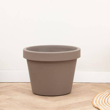 Topf Lira Tortora – Pflanzgefäß Ø65cm x H58cm – Moderner Pflanzkübel – Hochwertiges Material – Ideal für große Zimmerpflanzen und Outdoor