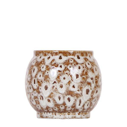 Blumentopf Safari – Ø9cm – Handgefertigter Keramik Pflanztopf – Dekorativer Übertopf für kleine Zimmerpflanzen – Stilvolle Innendeko