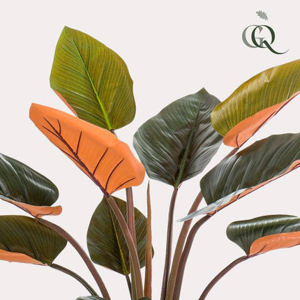 Kunstpflanze Philodendron – 120cm – Hochwertige künstliche Pflanze mit naturgetreuen großen Blättern – Immergrüne Dekopflanze für Wohnzimmer, Büro & Innenräume – Pflegefrei & langlebig