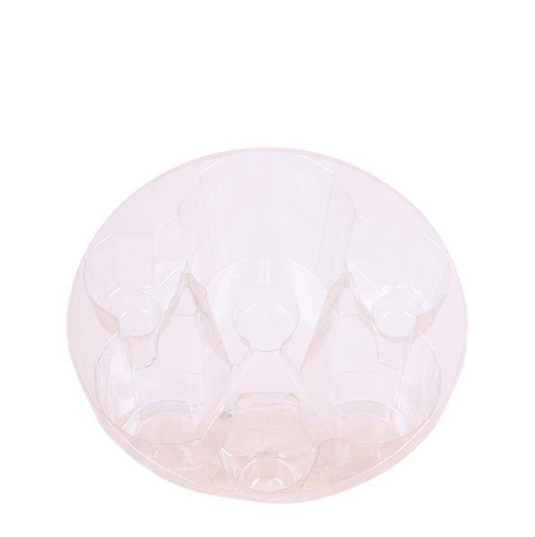 Einlage mit Wasserreservoir für Orchideenschale – Bewässerungssystem für Orchideen – Feldstrauß 1x12cm + 2x9cm + 3x WaterWicks – Ø25cm