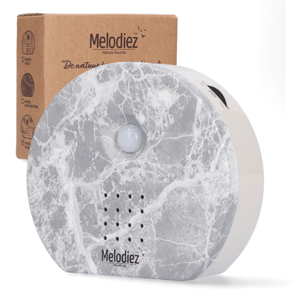 Melodiez Spieluhr – Marmor – Melody Nature Box mit Bewegungssensor – Vogelgezwitscher, Meeresrauschen & Dschungelklänge
