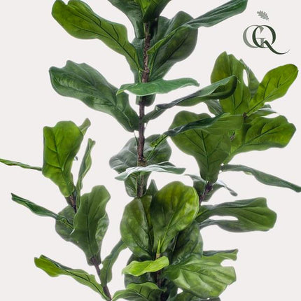 Kunstpflanze Ficus Lyrata – Geigen-Feige – 150 cm – Pflegeleicht & realistisch – Perfekt für Wohnzimmer & Büro