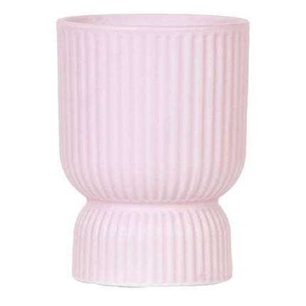 Übertopf Rosa Keramik Ø12cm – moderner Pflanztopf für Zimmerpflanzen, Sukkulenten, Kakteen & Kräuter