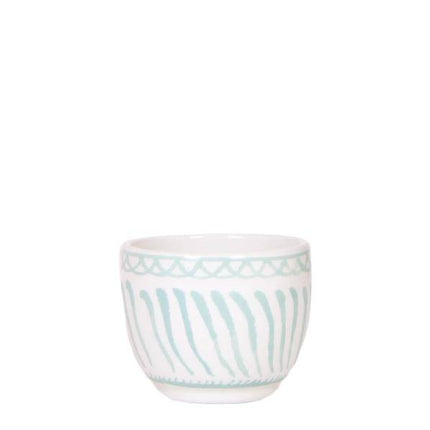 Topf Granada – Türkis – Ø6cm – Blumentopf aus glasierter Keramik im mediterranen Stil – Pflanzgefäß für Zimmerpflanzen, Sukkulenten & Kräuter