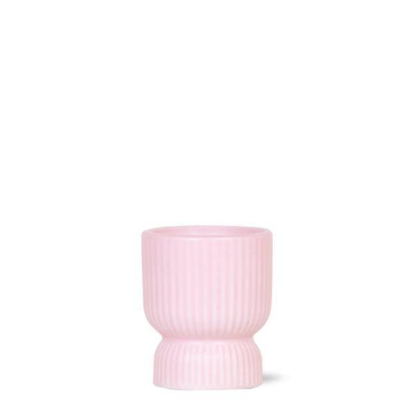 Diabolo Topf – Rosa – Ø6cm – Moderner Dekotopf für kleine Zimmerpflanzen, Sukkulenten & Kakteen – Eleganter Keramik Blumentopf für stilvolle Wohnraumgestaltung