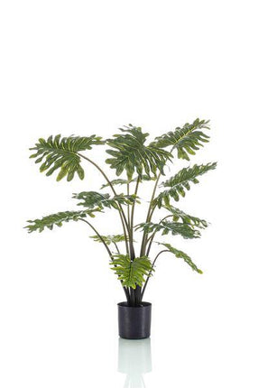 Kunstpflanze Philodendron – 80cm – Realistische Zimmerpflanze – Pflegefrei – Flexibel formbar – Für Wohnzimmer, Büro & Hängeampel – Tropischer Look