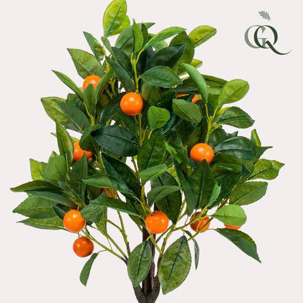 Kunstpflanze Citrus Sinensis – Orangenbaum – 75cm – Hochwertiger künstlicher Baum mit naturgetreuen Blättern & realistischen Früchten – Immergrüne Dekopflanze für Wohnzimmer, Wintergarten & Büro – Pflegefrei & allergikerfreundlich