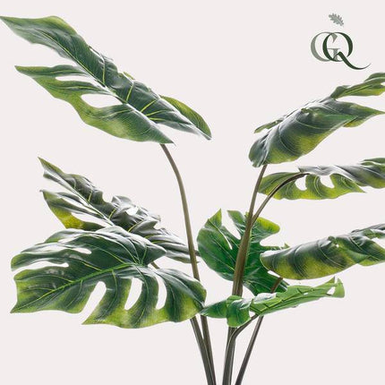 Kunstpflanze Monstera Deliciosa ↕65cm – künstliche Grünpflanze für Wohnzimmer, Büro, Flur & pflegeleichte Deko