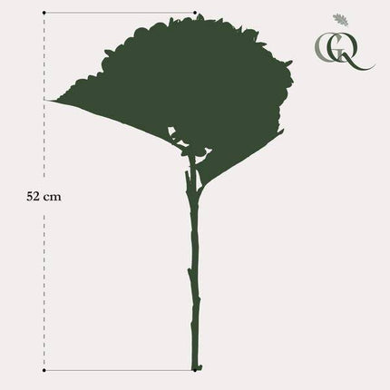 Künstliche Blumenstrauß Hortensien Blau – 8 Zweige je 52cm – Realistische Kunstblumen – Zeitloser Deko Blumenstrauß – Langlebige & pflegeleichte Dekoration für Zuhause, Büro & Events