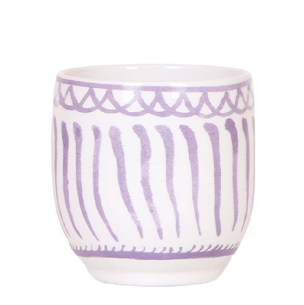 Topf Granada Flieder – Ø9cm – Keramik Blumentopf im mediterranen Stil – Hochglänzender Dekotopf für Zimmerpflanzen, Sukkulenten & Kräuter – Robust & pflegeleicht