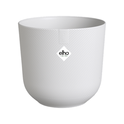 Topf Jazz Weiß – Blumentopf Rund – Dekorativer Pflanztopf für Zimmerpflanzen & Outdoor – D19 x H18