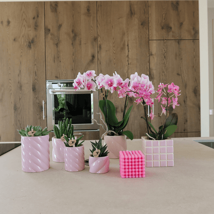 Mosa Ziertopf – Rosa – Ø9cm – Moderner Dekotopf aus der Trendkollektion Colourful Optimism – Stylischer Pflanzentopf für Zimmerpflanzen, Sukkulenten & Kakteen – Wohnaccessoire für kreative Dekoration