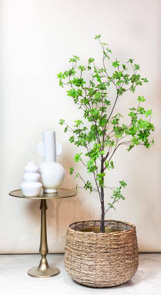 Kunstpflanze Tropaeolum Speciosum – Ostindische Kirsche – 150cm – Hochwertige künstliche Pflanze mit naturgetreuen Blättern – Immergrüne Dekopflanze für Wohnzimmer, Wintergarten & Büro – Pflegefrei & langlebig