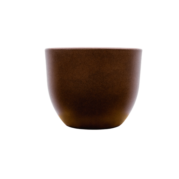Pflanztopf Eggy – Bronze – D65cm x H51cm – Moderner Blumentopf in Ei-Form – Mit Wasserablauf – Für Innen- & Außenbereiche – Dekotopf für große Zimmer- & Kübelpflanzen