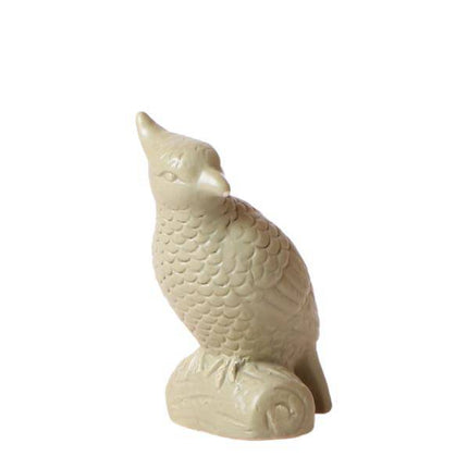 Deko-Kakadu auf Stab – Grün – 12cm – Ornament aus Polystone – Zierfigur für Blumentöpfe & Pflanzensets – Stylischer Vogel als Deko-Highlight