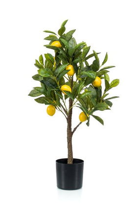 Kunstpflanze Citrus Limonia – Zitronenbaum – 72cm – Hochwertiger künstlicher Baum mit naturgetreuen Blättern & realistischen Früchten – Immergrüne Dekopflanze für Wohnzimmer, Küche & Büro – Pflegefrei & langlebig