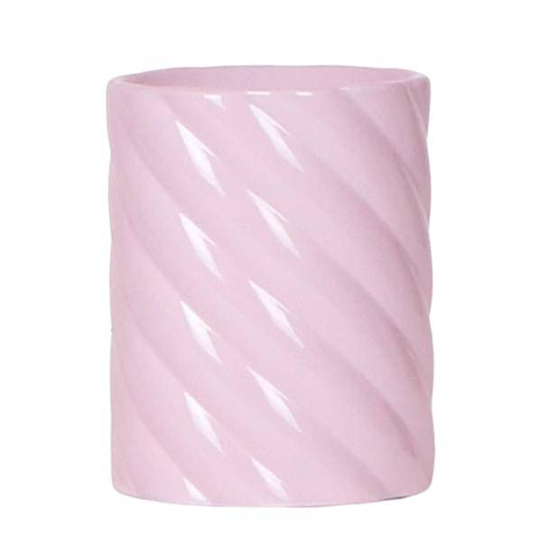 Candy Dekotopf – Hoch – Rosa – Ø9cm – Keramik Übertopf – Runde Form – Farbenfrohes Design – Für Zimmerpflanzen & Orchideen