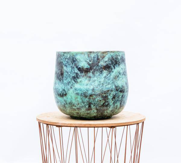 Topf Elisa Mystic Grün – D29cm x H24cm – Stilvoller Pflanztopf in Edelgrün – Für Zimmerpflanzen, Balkon & Terrasse – Dekorativ & vielseitig einsetzbar