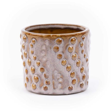 Topfset Madrid – 6 – teilig – Keramiktöpfe Ø7,2cm x H6,3cm – Mini – Pflanztöpfe mit einzigartigen Mustern – Boho & Modern
