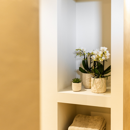 Star Fish Blumentopf Off White Ø9cm – Dekorativer Keramiktopf mit Seestern-Muster – Sommerlicher Pflanzentopf im maritimen Design – Blumendeko für Wohnzimmer, Küche & Bad