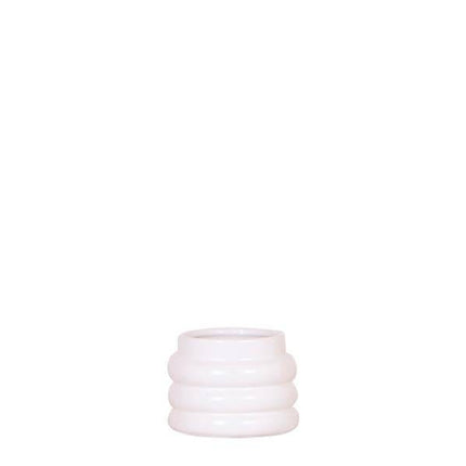 Blumentopf Bubble – Weiß – Ø6cm – Moderner Keramik Dekotopf mit strukturierter Oberfläche – Stilvoller Mini-Pflanztopf für Sukkulenten & Zimmerpflanzen – Elegante Deko für Innenräume