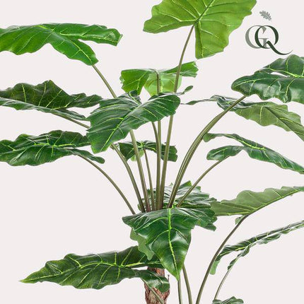 Kunstpflanze Alocasia ↕180cm – künstliche Grünpflanze für Wohnzimmer, Büro, Flur & pflegeleichte Deko