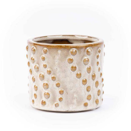 Topfset Madrid – 6 – teilig – Keramiktöpfe Ø7,2cm x H6,3cm – Mini – Pflanztöpfe mit einzigartigen Mustern – Boho & Modern