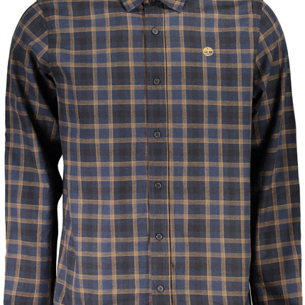 Timberland Herren-Hemd – Grünes Langarmhemd mit Stickerei | Regular Fit
