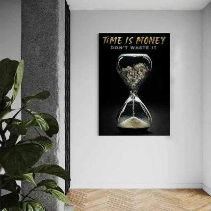 Time is money - Leinwandbild Motivation (Canvas) kaufen bei Linkreich – Jetzt entdecken!