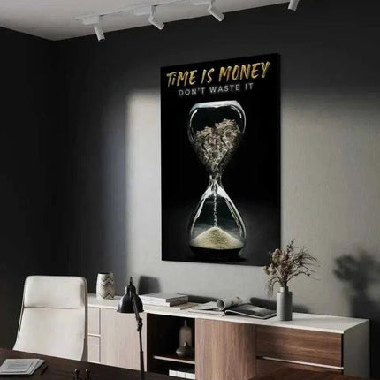 Time is money - Leinwandbild Motivation (Canvas) kaufen bei Linkreich – Jetzt entdecken!