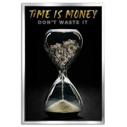 Time is money - Leinwandbild Motivation (Canvas) kaufen bei Linkreich – Jetzt entdecken!