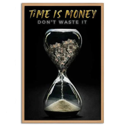 Time is money - Leinwandbild Motivation (Canvas) kaufen bei Linkreich – Jetzt entdecken!
