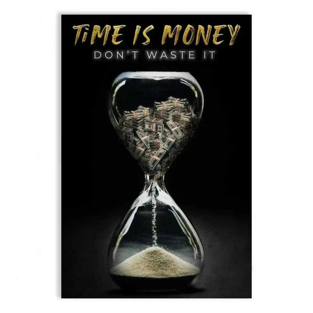 Time is money - Leinwandbild Motivation (Canvas) kaufen bei Linkreich – Jetzt entdecken!