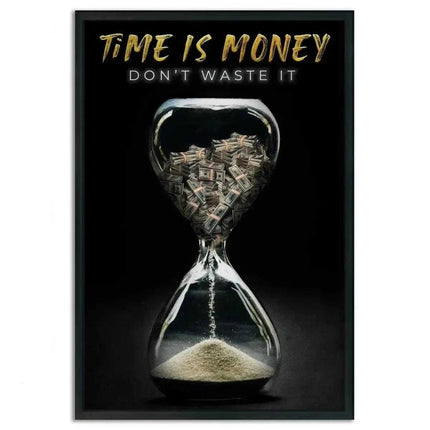 Time is money - Leinwandbild Motivation (Canvas) kaufen bei Linkreich – Jetzt entdecken!