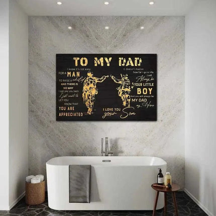 To my Dad - Leinwandbild Lifestyle (Canvas) kaufen bei Linkreich – Jetzt entdecken!