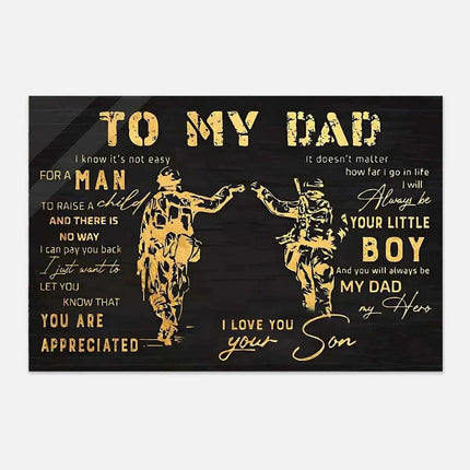 To my Dad - Leinwandbild Lifestyle (Canvas) kaufen bei Linkreich – Jetzt entdecken!