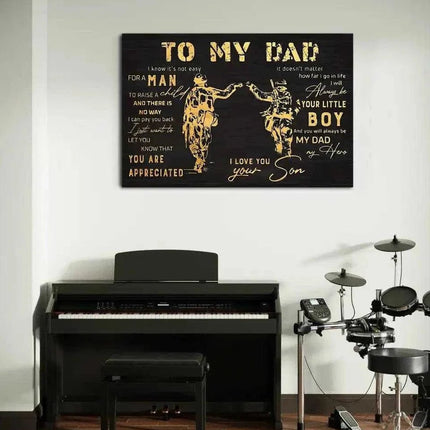 To my Dad - Leinwandbild Lifestyle (Canvas) kaufen bei Linkreich – Jetzt entdecken!