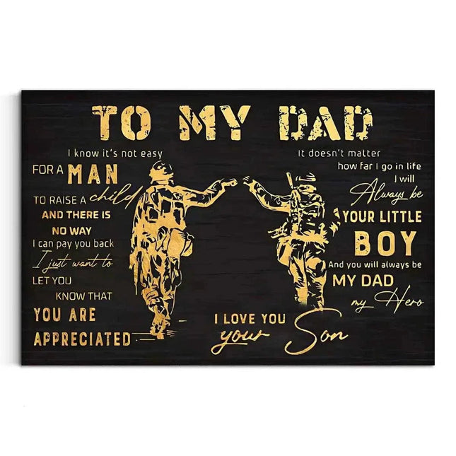 To my Dad - Leinwandbild Lifestyle (Canvas) kaufen bei Linkreich – Jetzt entdecken!
