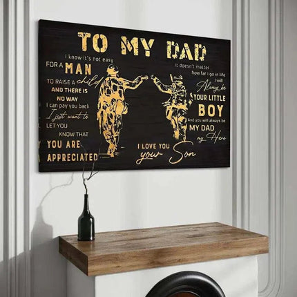 To my Dad - Leinwandbild Lifestyle (Canvas) kaufen bei Linkreich – Jetzt entdecken!