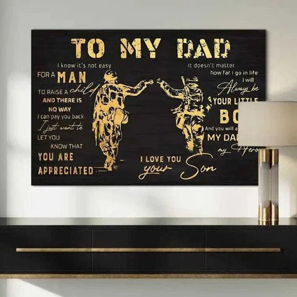 To my Dad - Leinwandbild Lifestyle (Canvas) kaufen bei Linkreich – Jetzt entdecken!