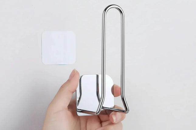 SEO. Toilettenpapier Halter ohne Bohren - Silber Linkreich