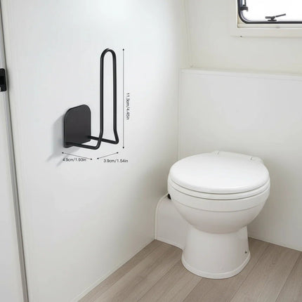 SEO. Toilettenpapier Halter ohne Bohren - Schwarz Linkreich