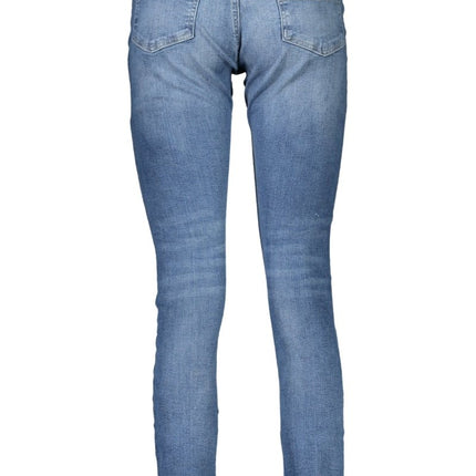 SEO. Tommy Hilfiger Damen-Jeans Blau – Super Skinny Denim mit Wascheffekt - Blau Linkreich