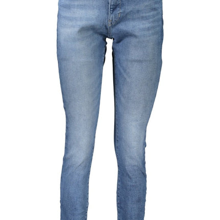 SEO. Tommy Hilfiger Damen-Jeans Blau – Super Skinny Denim mit Wascheffekt - Blau Linkreich