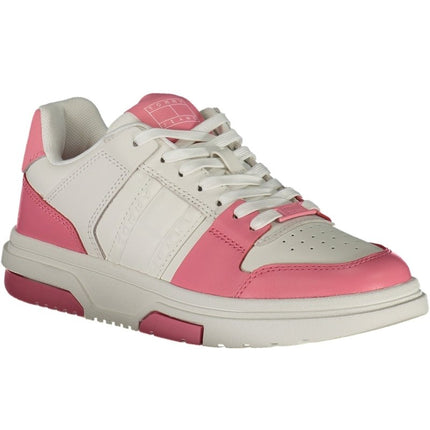 SEO. Tommy Hilfiger Damen Sneaker Weiss – Sportschuhe für Frühjahr/Sommer - Rosa Linkreich