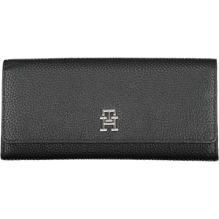 SEO. Tommy Hilfiger Damengeldbörse Schwarz – Elegante Brieftasche mit Logo - Verschluss - Schwarz Linkreich